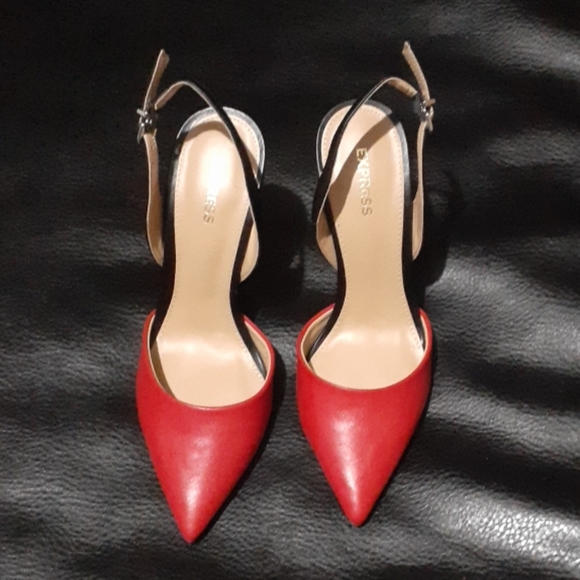 color block slingback heels